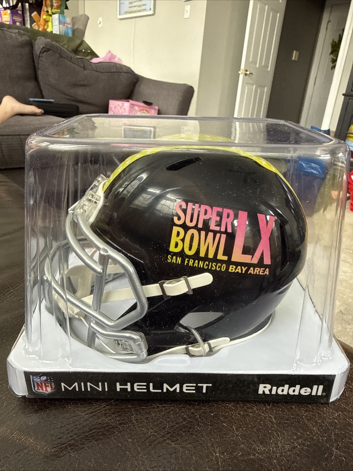 *SUPER BOWL LX 60* NFL SPEED MINI RIDDELL FOOTBALL HELMET!