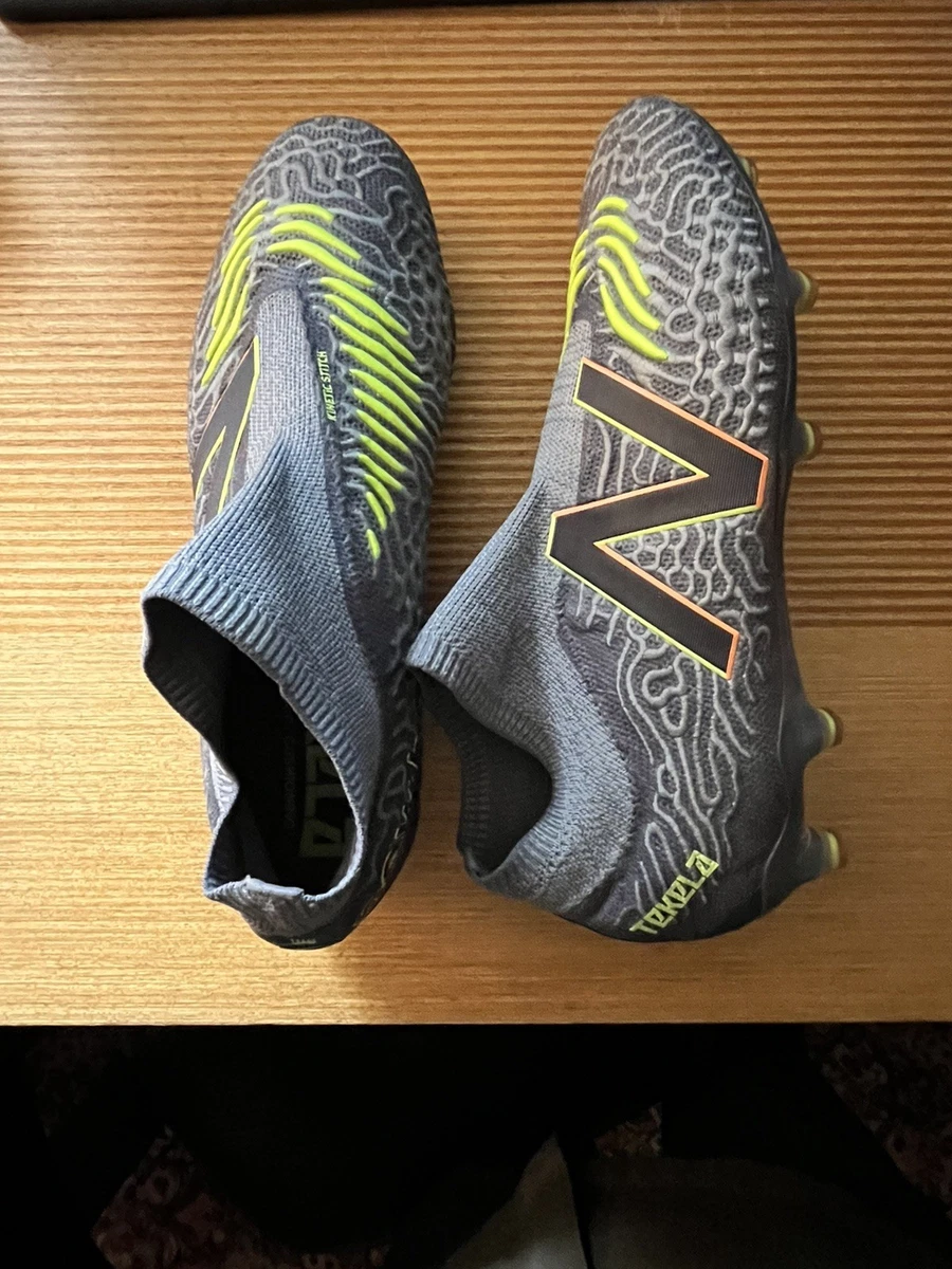 New Balance Men\'s Tekela Magique TF V3 Soccer‎ Shoe Gray Yellow Lace-Up Men 8.5 Amazon.com | New Balance Men main image 4