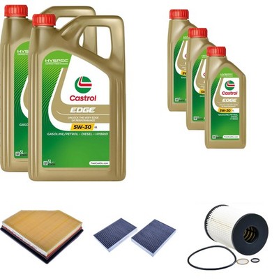Inspektionspaket Castrol EDGE Titanium 5W-30 LL 13L für BMW 5er M 550i xDrive