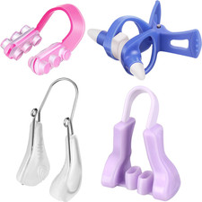 Frienda 4 Pieces Nose Shaper Slimmer Lifting Clips Straightener Safety Silicone