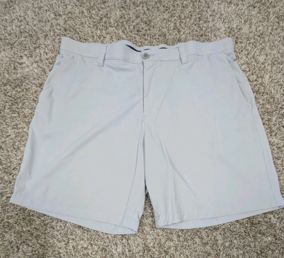 Southern Tide Brrr-die Shorts Mens 40 Light Gray Performance Golf Stretch 7.5"