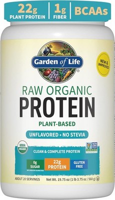 Garden Of Life - Raw Organic Protein Unflavored - 622g EXP 12/27