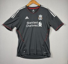 Liverpool Standard Chartered 2011 Adidas Jersey Away T Shirt Soccer Mens Sz L