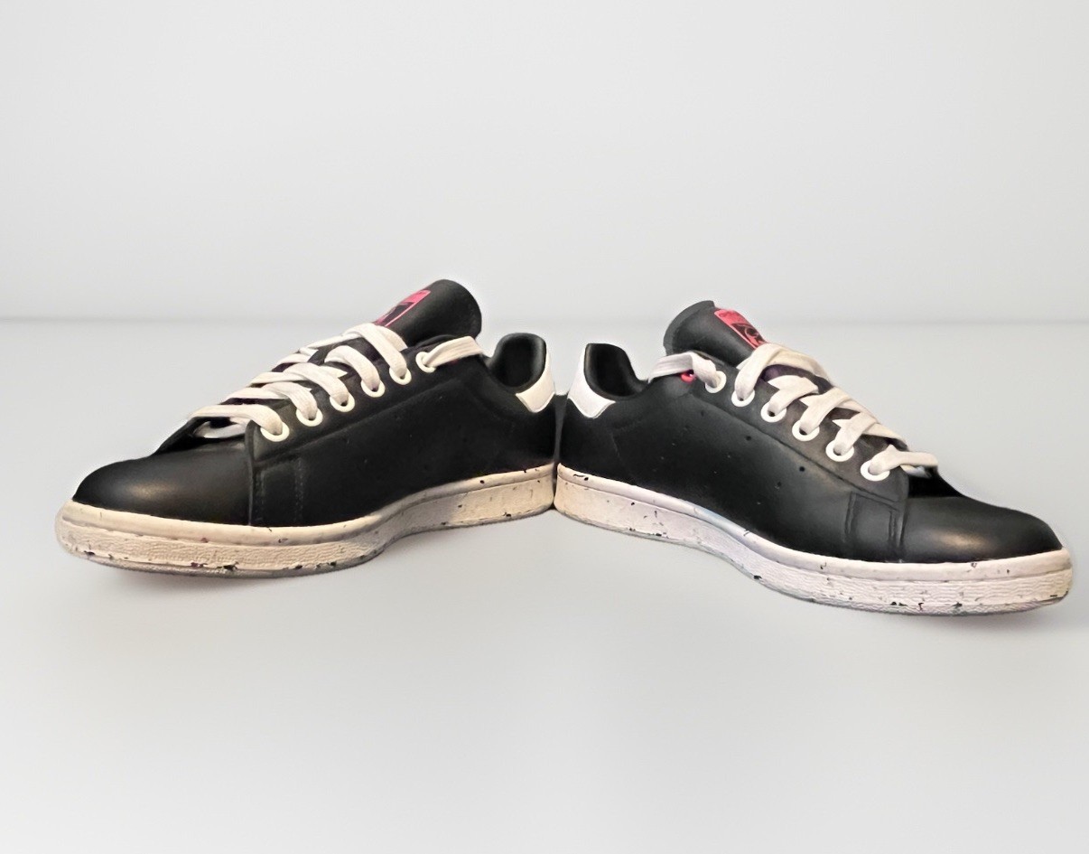 adidas Stan Smith FW2226 Women's Black White Pink Black Red Speckled Sneakers thumbnail 6