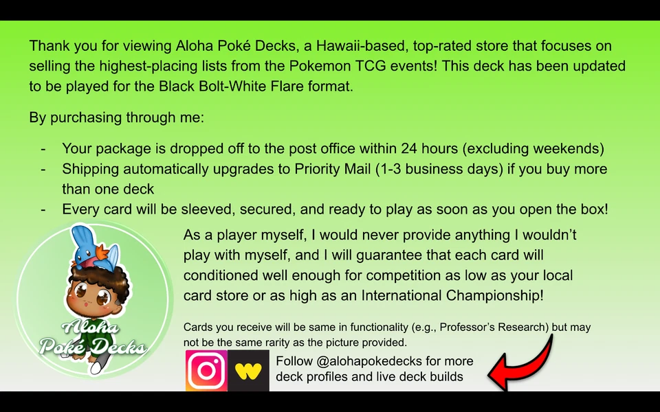 Mega Absol Box Deck - 1st Place Las Vegas Regional - alohapokedecks - Image 2 of 4