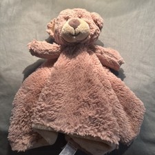 Kellytoy Bear Lovey Security Blanket Baby Lovie Medium Brown Teddy Plush