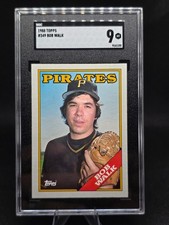 1988 Topps #349 Bob Walk Pittsburgh Pirates SGC 9 MT