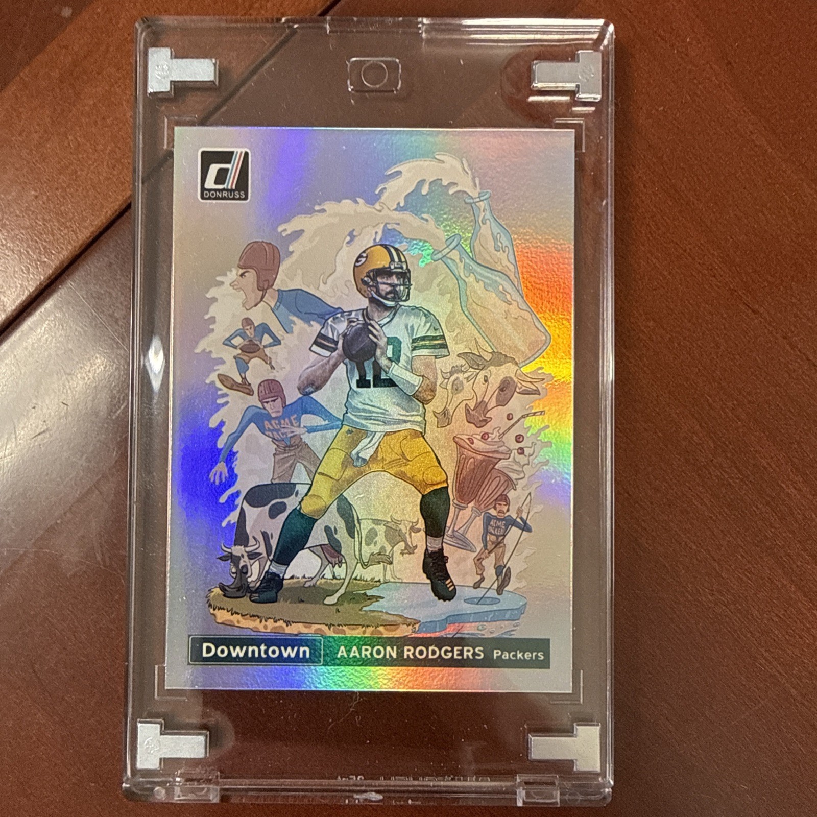 AARON RODGERS 2020 PANINI DONRUSS DOWNTOWN INSERT GREEN BAY PACKERS MINT SSP