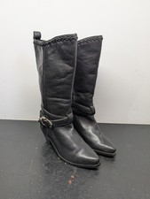Nice Luxury Vintage Zodiac Territory Lined Cowgirl Western Buckle Boot Size 6M