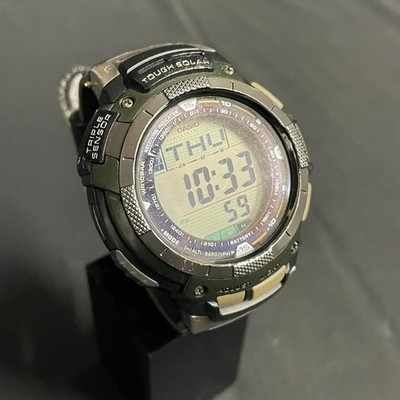 Casio PRO TREK PRW-100LJ Tough Solar Watch with Scratches and Wear
