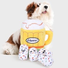 Beer Cup Scratcher Toy Noisy Paper Pet Sandpaper Toy