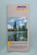 AirCal Timetable - July 1, 1986