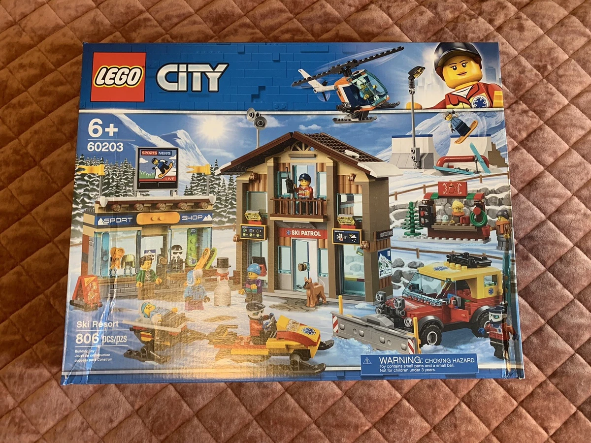 Lego City Ski Resort Construction Kit (60203) Building Kit 806 Pcs Retired  Set