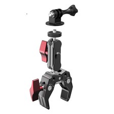 Aluminum 1/4" Screw Bike Motorcycle Handlebar Clamp Mount for GoPro Insta360 DJI