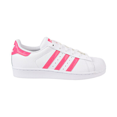 Adidas Superstar J Big Kids' Running Shoes Ft White-ReaPnk-FtWhite DB1210 