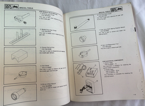 Yamaha XVZ13 DS/DSC Factory Service Manual LIT-11616-04-96 Exploded Views tuneup - Picture 4 of 9