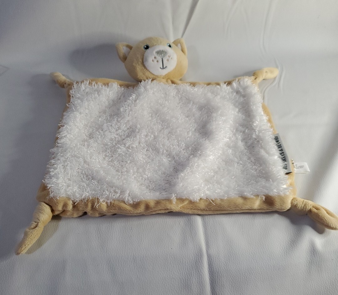 Blankets & Beyond Tan Kitty Cat Lovey Baby Security Plush Toy 11.5