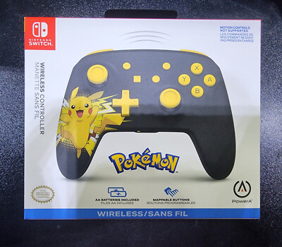 PowerA Officially Licensed Wireless Controller Nintendo Switch Pikachu Ecstatic