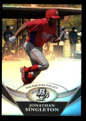 JONATHAN JON SINGLETON ROOKIE CHROME REFRACTOR RC 2011 BOWMAN PLATINUM PROSPECTS