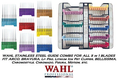 WAHL MOSER Steel ATTACHMENT GUIDE COMB For FIGURA,BRAVURA 5 in 1 Blade Clippers