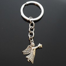 Guardian Angel Flying Holding Star Key Chain Pendant Charm Keychain Gift