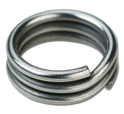 Wolverine Split Rings Size: #4 (120lb.) Finish: Stainless-Qty:15