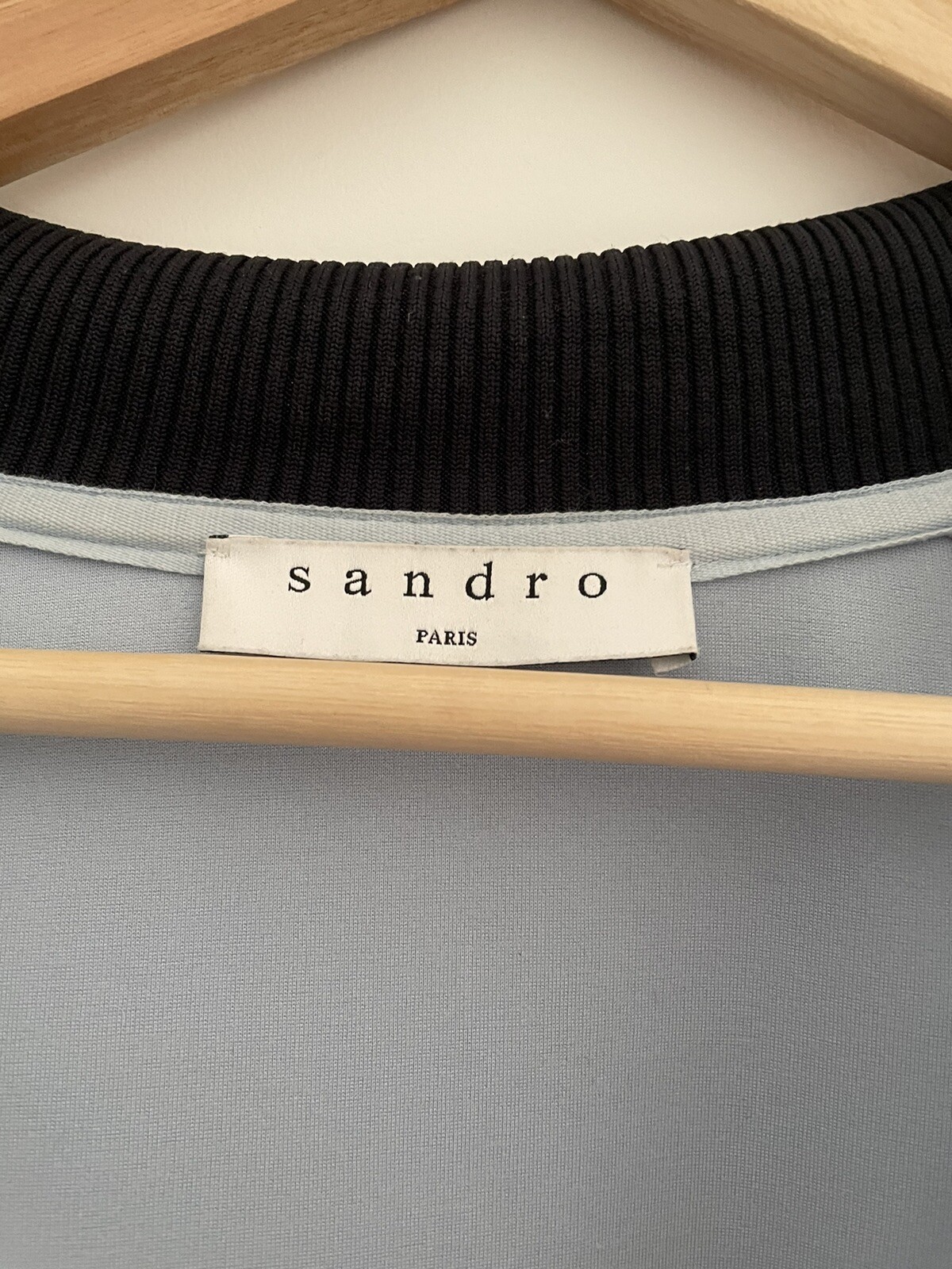 Sandro Track Jacket Large Light Blue - image 2