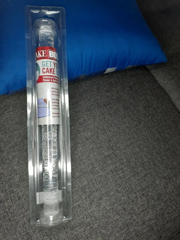 Rodillo de fondant en relieve Cake Boss - patrón de flores y puntos nuevo Foto 4 de 4