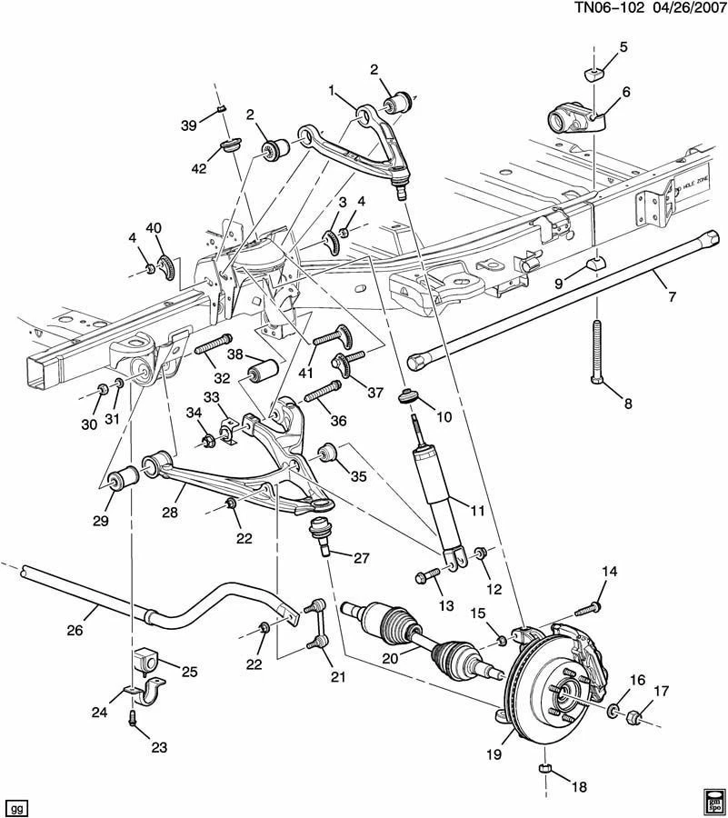 2009-2010 Hummer H3T RH Front Suspension Torsion Bar New 93357120 3.7L - Image 3 of 3