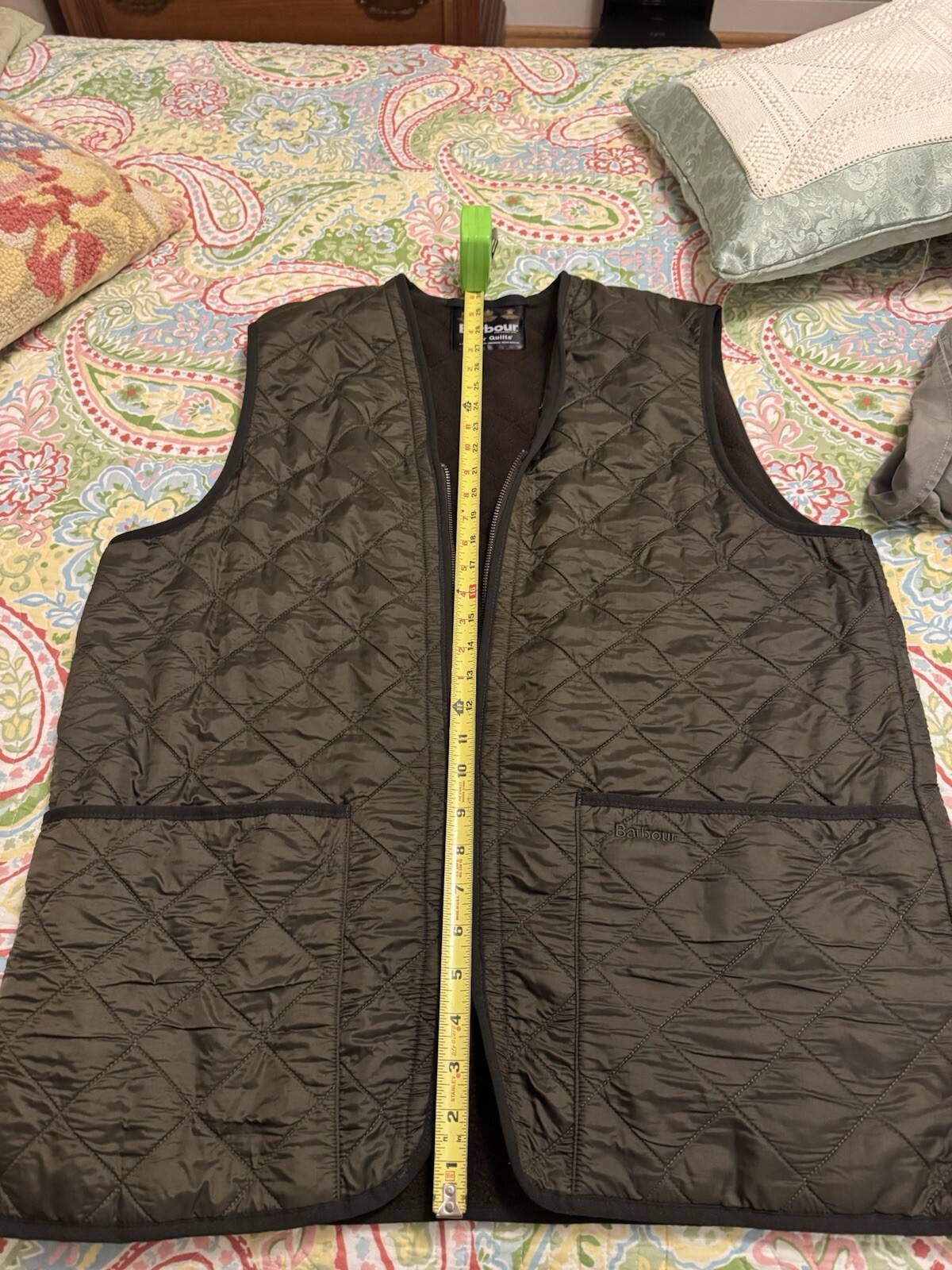 Barbour quilted Mens xl vest
