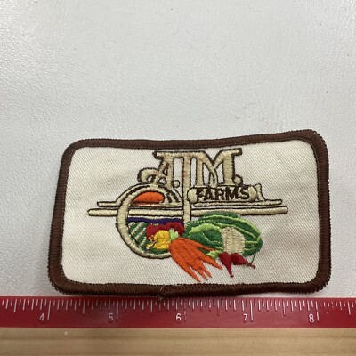 Vintage A J M AJM FARMING Farming Patch (Agriculture Fruit Vegetables) K011