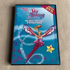 Sky Dancers: Sky's The Limit  Broken Stone DVD 1996 2 Eps. Animated Jakks Toy