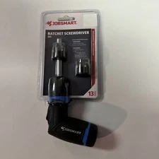 Jobsmart Ratchet Screwdriver Set 13 Piece With Torx & Phillips, Sae Bits Tools 