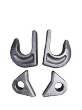 2x Koppelhaken + 2x Verriegelung für Frontlader Euroaufnahme zum Anschweißen