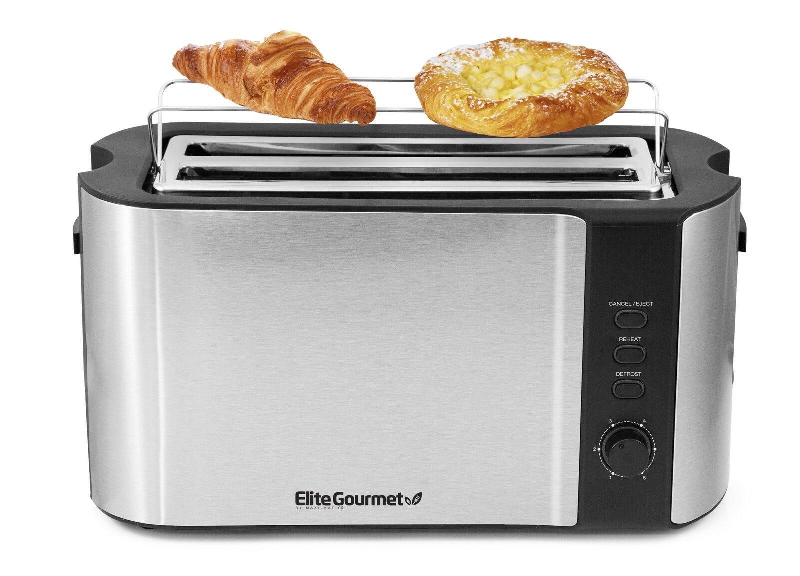 ECT-3100 New Stainless Steel 4 Slice Long Slot Toaster