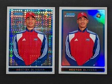 2009 Bowman Chrome #BCW41 Hector Olivera RC Atomic /250 & Base Refractor ⚾