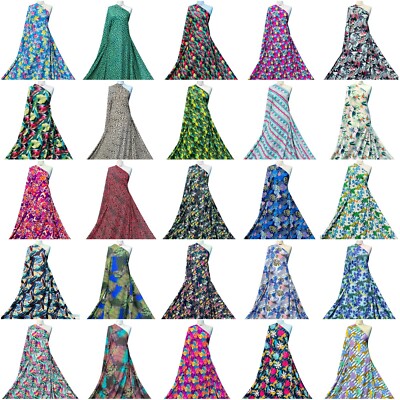 Printed Swimwear Fabric 4-Way Stretch Polyester Elastane Blend Swimwear  Material UK