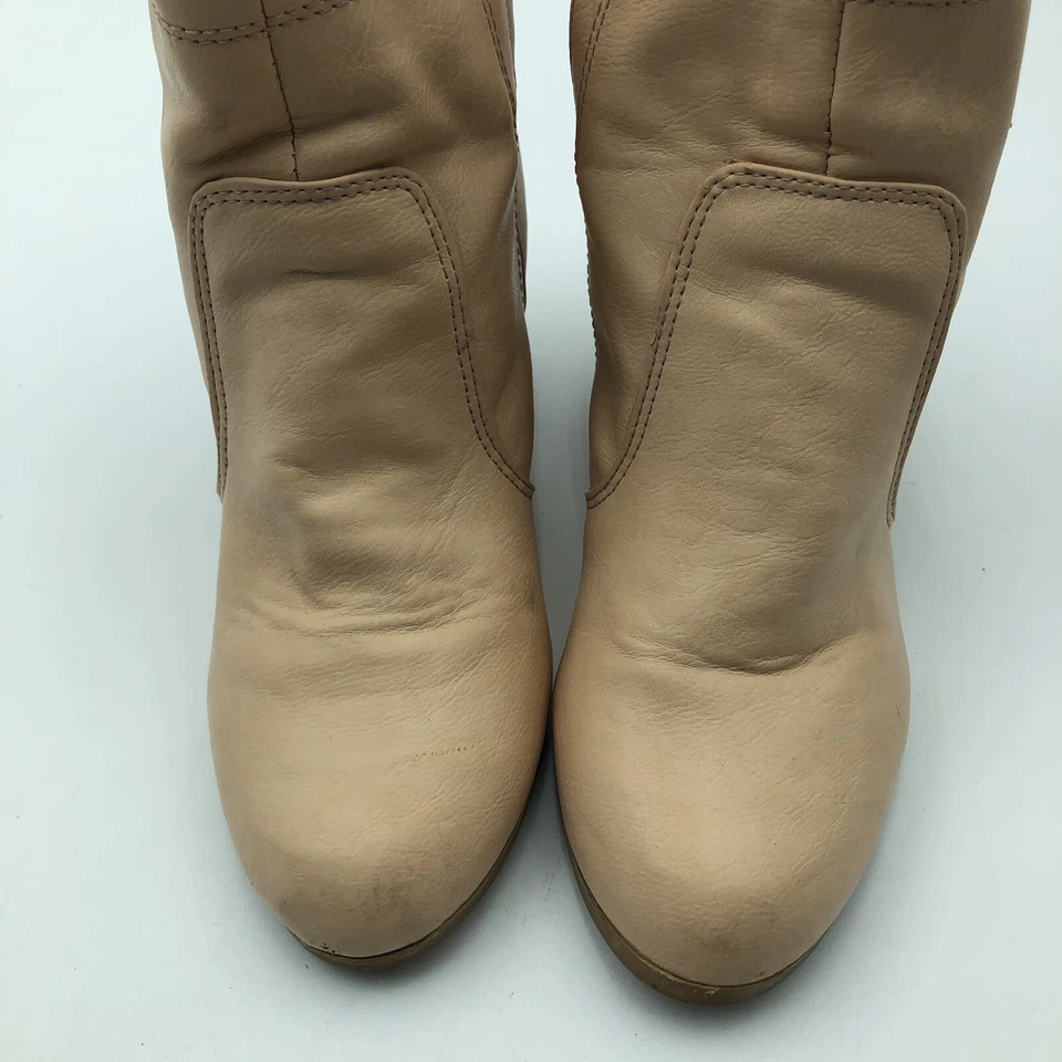 Botines Qupid Puntera Almendra Tacón Bloque Piel sintética Rosa Carne Talla 6.5 Foto 2 de 4