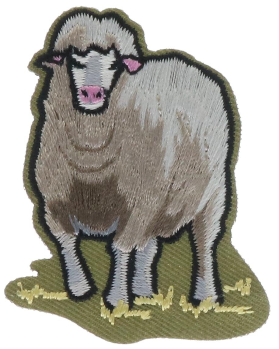Sheep Ewe 2 1/4 Inch Embroidered Patch AVA4677 F4D2K | eBay