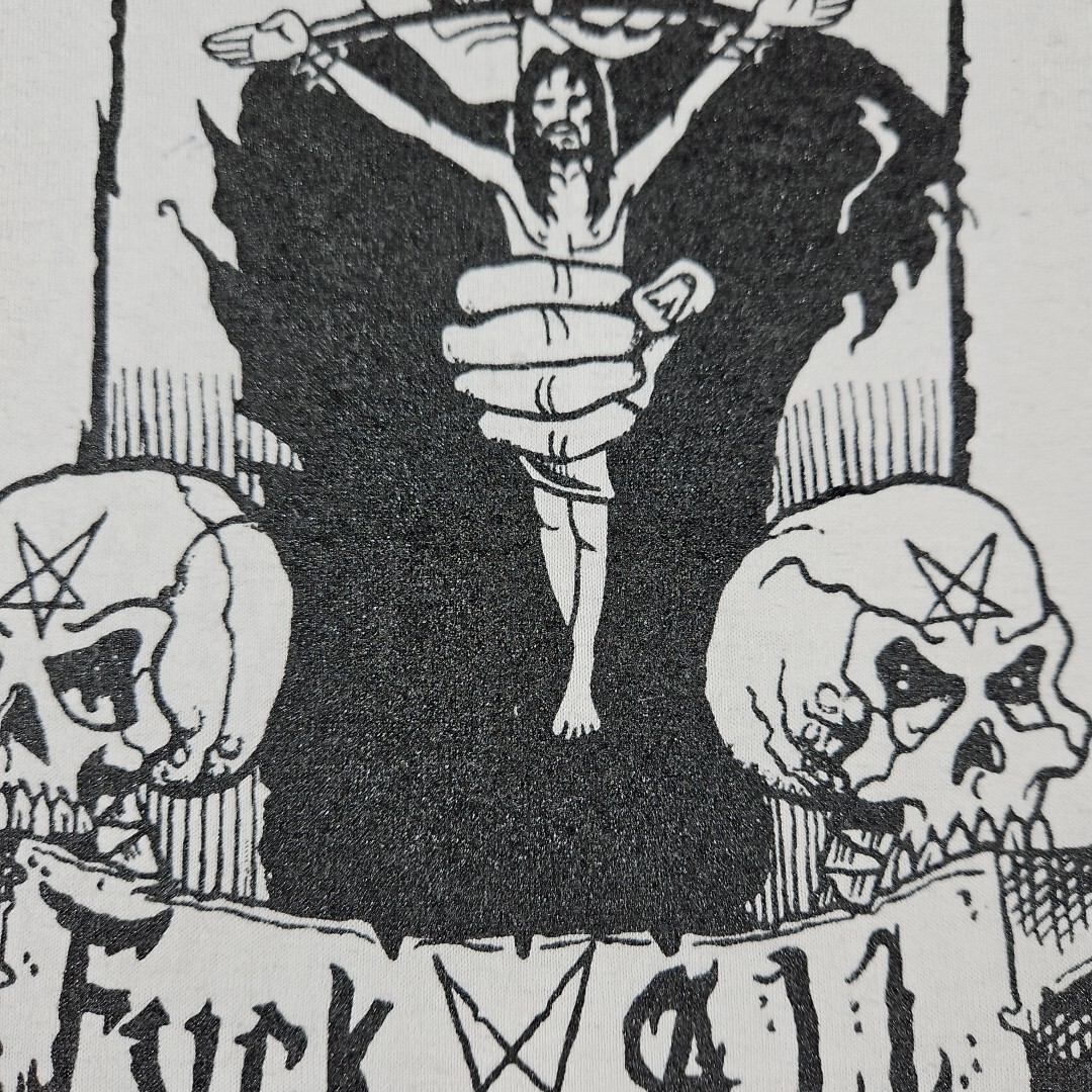 Cripper Devil over Europe 2010 Tシャツ y2k Y2K Metal F@@k All Tshirt SzL Goth Grunge Hardcore Skulls