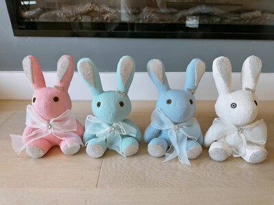 12'' Adorables Bunny w/Gem Cute Rabbit Plush Doll Toys Birthday Gift Home Decor