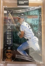 Don Mattingly Yankees Art by Ben Baller Topps Project 2020 #170 1984 #8 w/ Box
