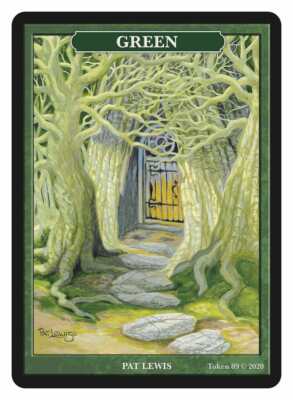 Green Mana Token  Artist Pat Lewis  MTG Token Magic Token  Givememana