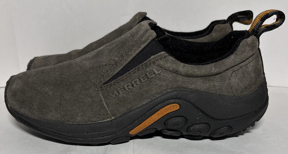 Merrell World Mover Moc Loafers Shoes Mens 10 Brown Suede Slip On Casual Comfort Merrell Loafer Brown Casual Shoes for Men | eBay main image 2