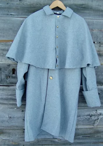 Civil War Confederate Gray Great Coat 42