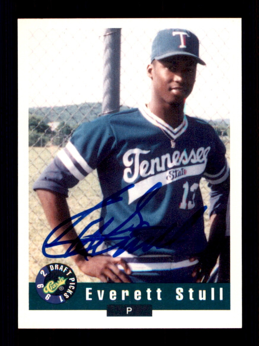 1992 Classic Draft Picks #52 Everett Stull On Card Autograph