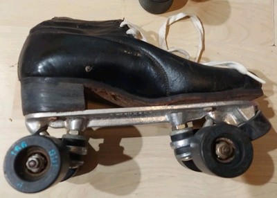 Patins à Roulettes Vintage Riedell RS-1000 Blanc Femme 5 Plaques Et Roues Sure Grip