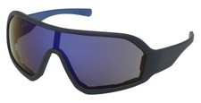 Harley-Davidson Men's Blistering Fixed Foam Sport Sunglasses, Blue Mirror Lens