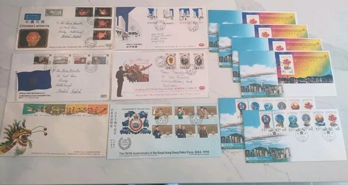 Hong Kong QEII First Day Cover Collection (12). 1980s/1990s.