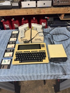 Tandy 102 Portable Computer/portable disk drive/symbol LS 2000MX